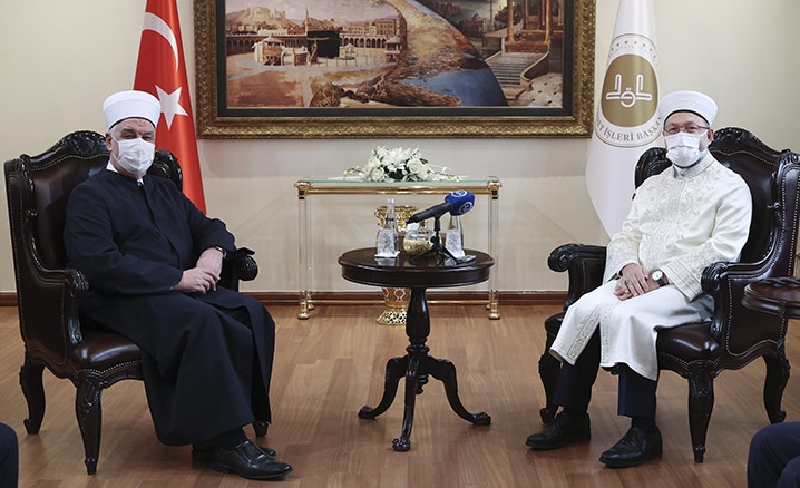 Bosna Hersek İslam Birliği Başkanı Kavazoviçten başkan Erbaşa ziyaret