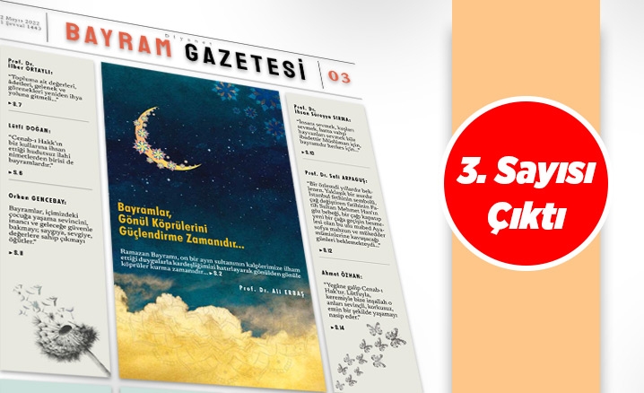 Diyanet Bayram Gazetesi 3 sayısı çıktı