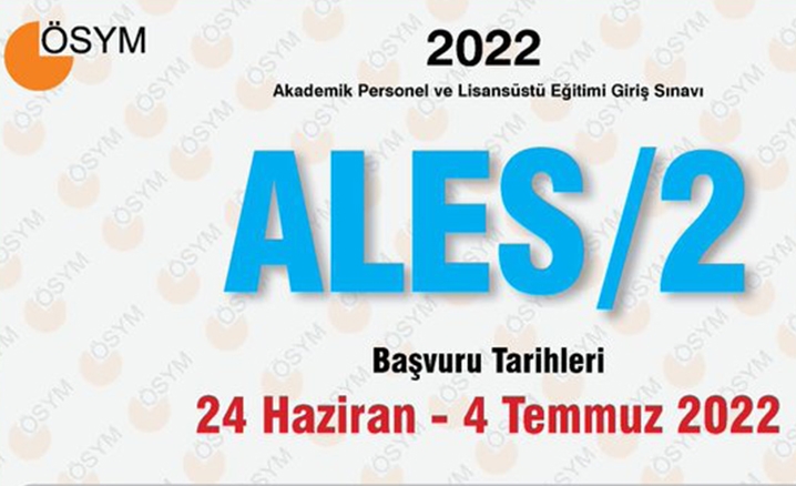 2022-ALES/2 başvuruları başladı